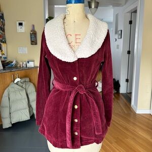 Altar’d State Corduroy Jacket with Shearling Collar